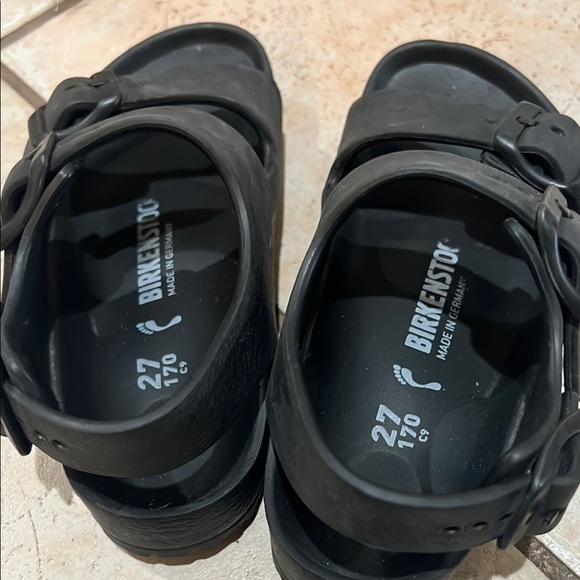 Birkenstock Black Sandals with Adjustable Straps and Cushioned Footbed - Picture 2 of 2